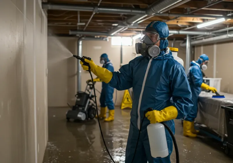 Basement Sanitization and Antimicrobial Treatment process in Lewistown, PA